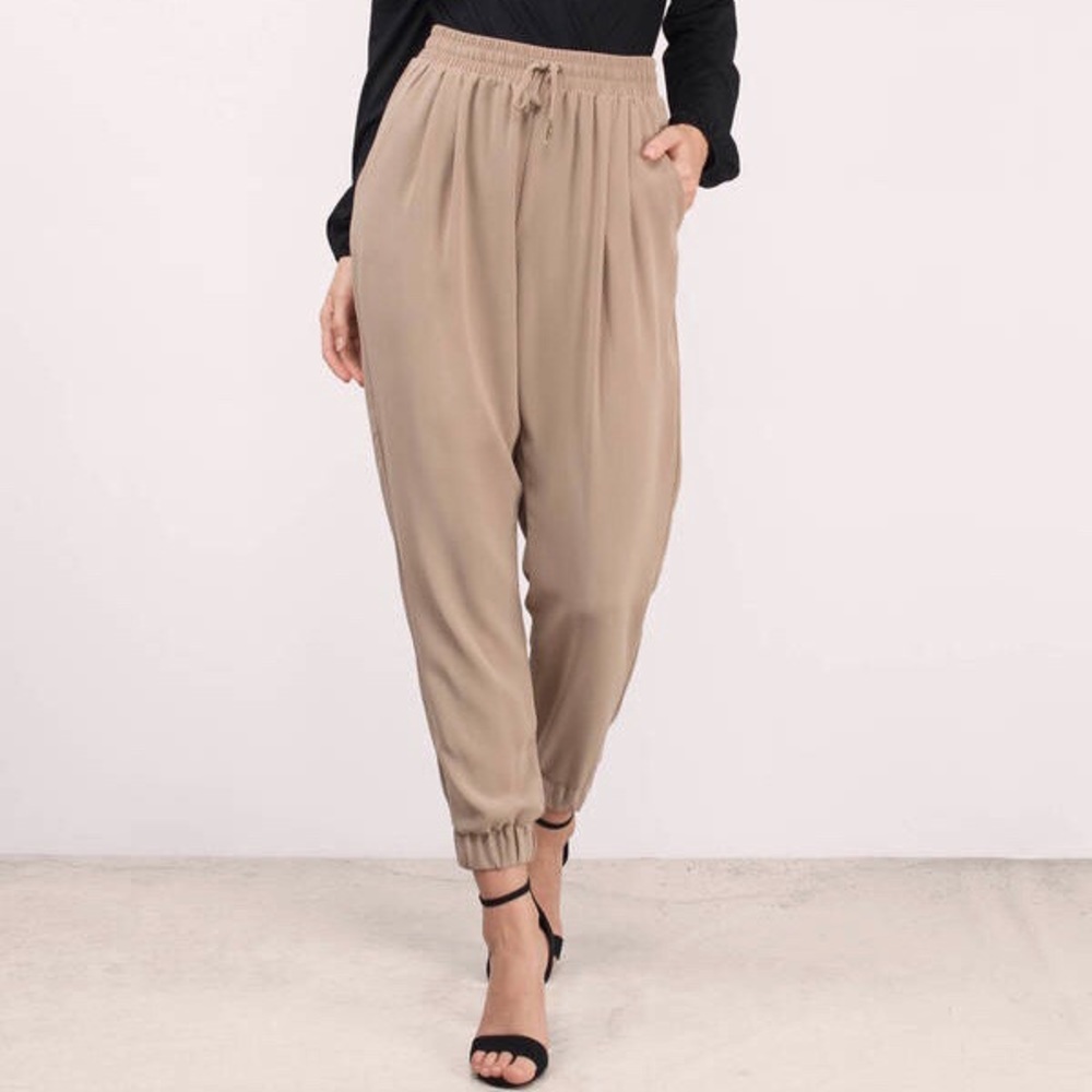 Tan joggers
